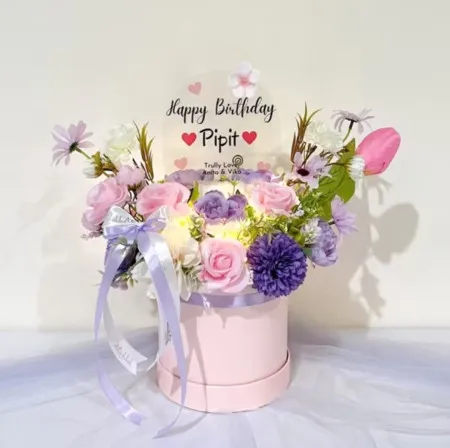 Bloom Box Akrilik Ucapan Ulang Tahun Mayjen Sungkono Surabaya